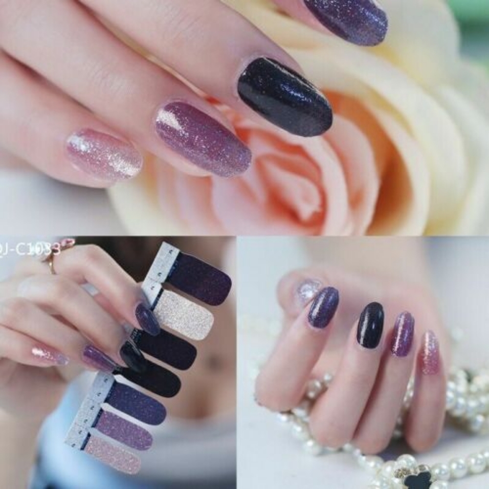💅$2 Bundle Item Purple Glitter Nail Wrap